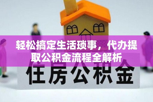 泸溪轻松搞定生活琐事，代办提取公积金流程全解析